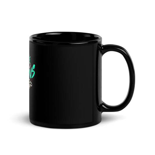 No More Chians Black Glossy Mug