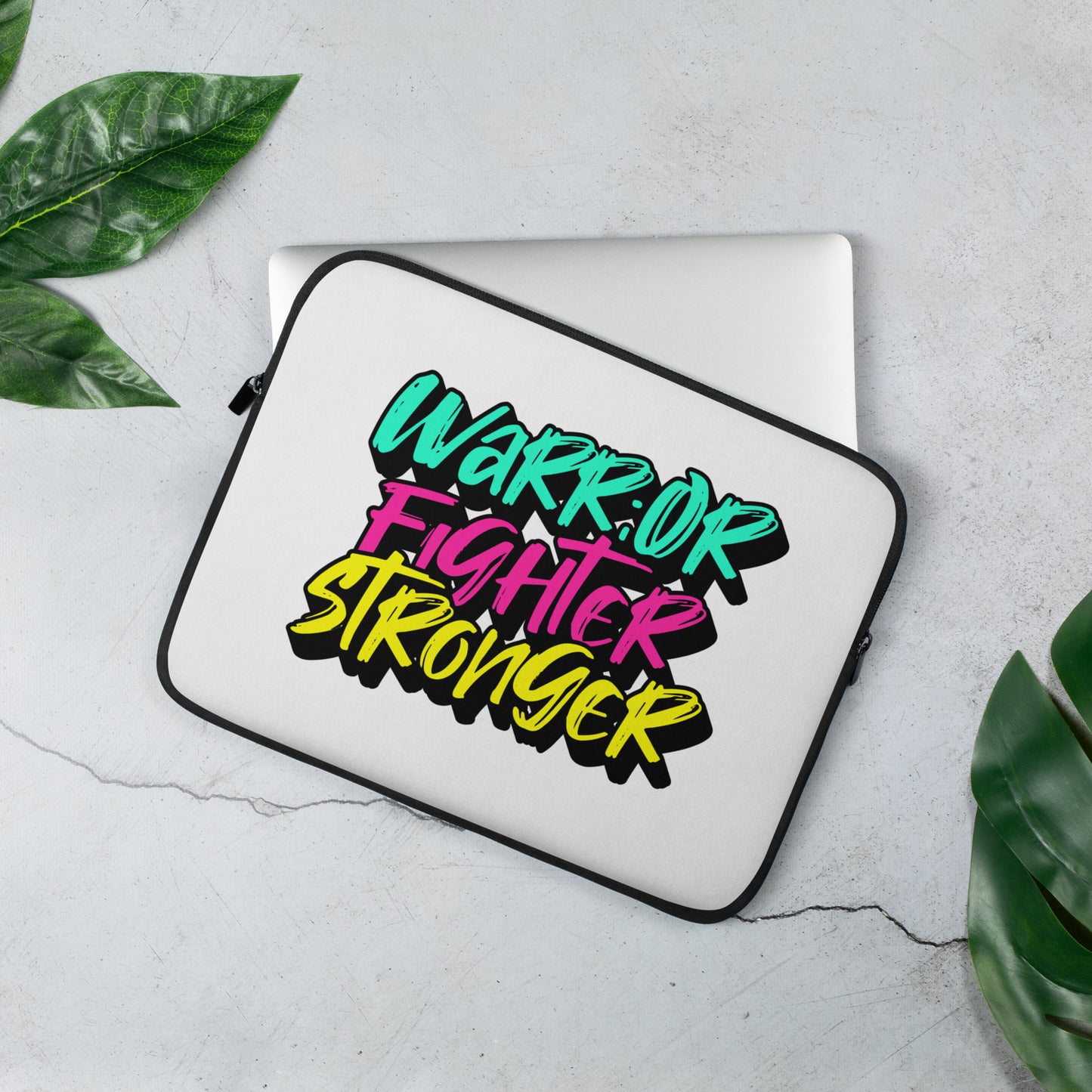 Warrior, Fighter, Stronger Laptop Sleeve