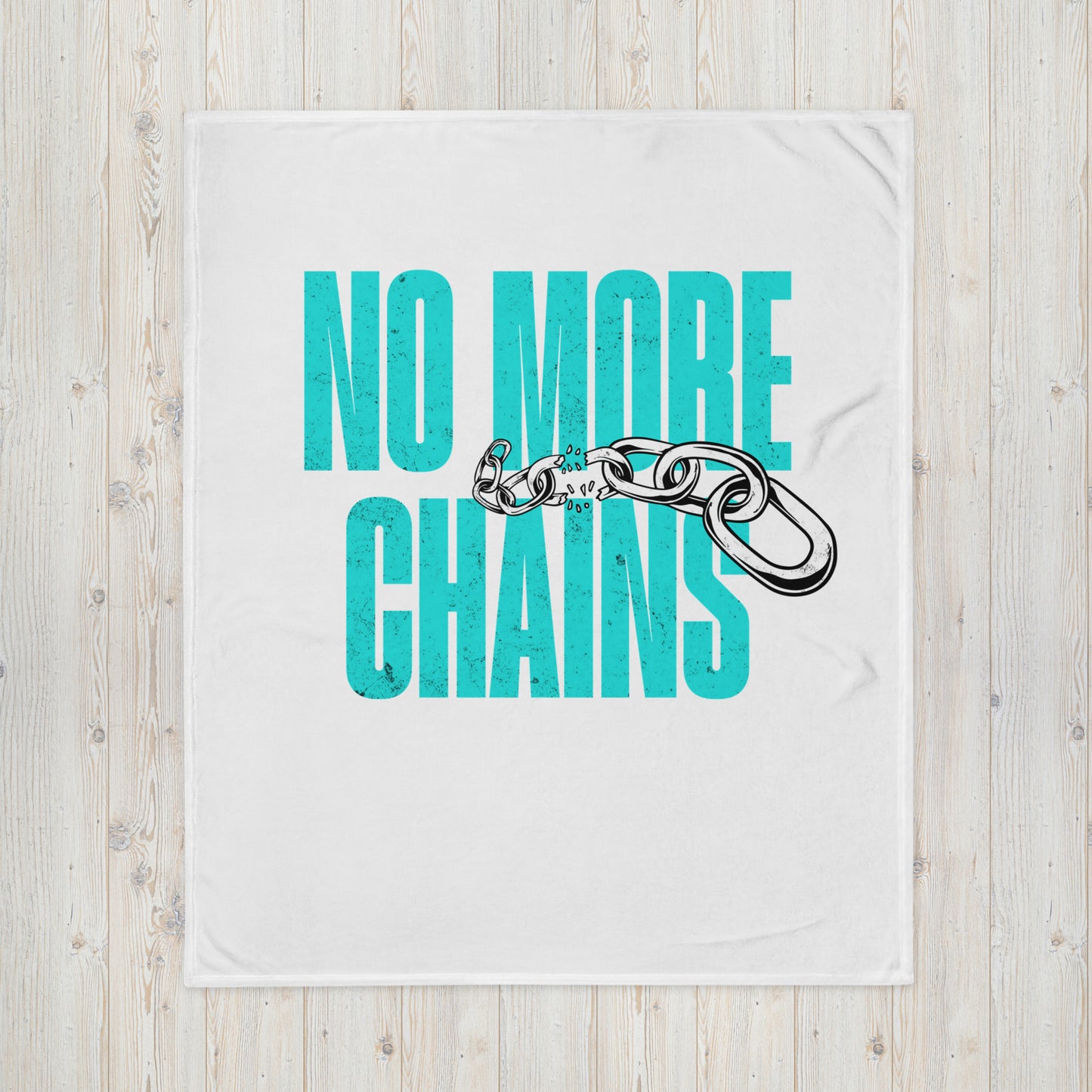 No More Chains Bold Throw Blanket