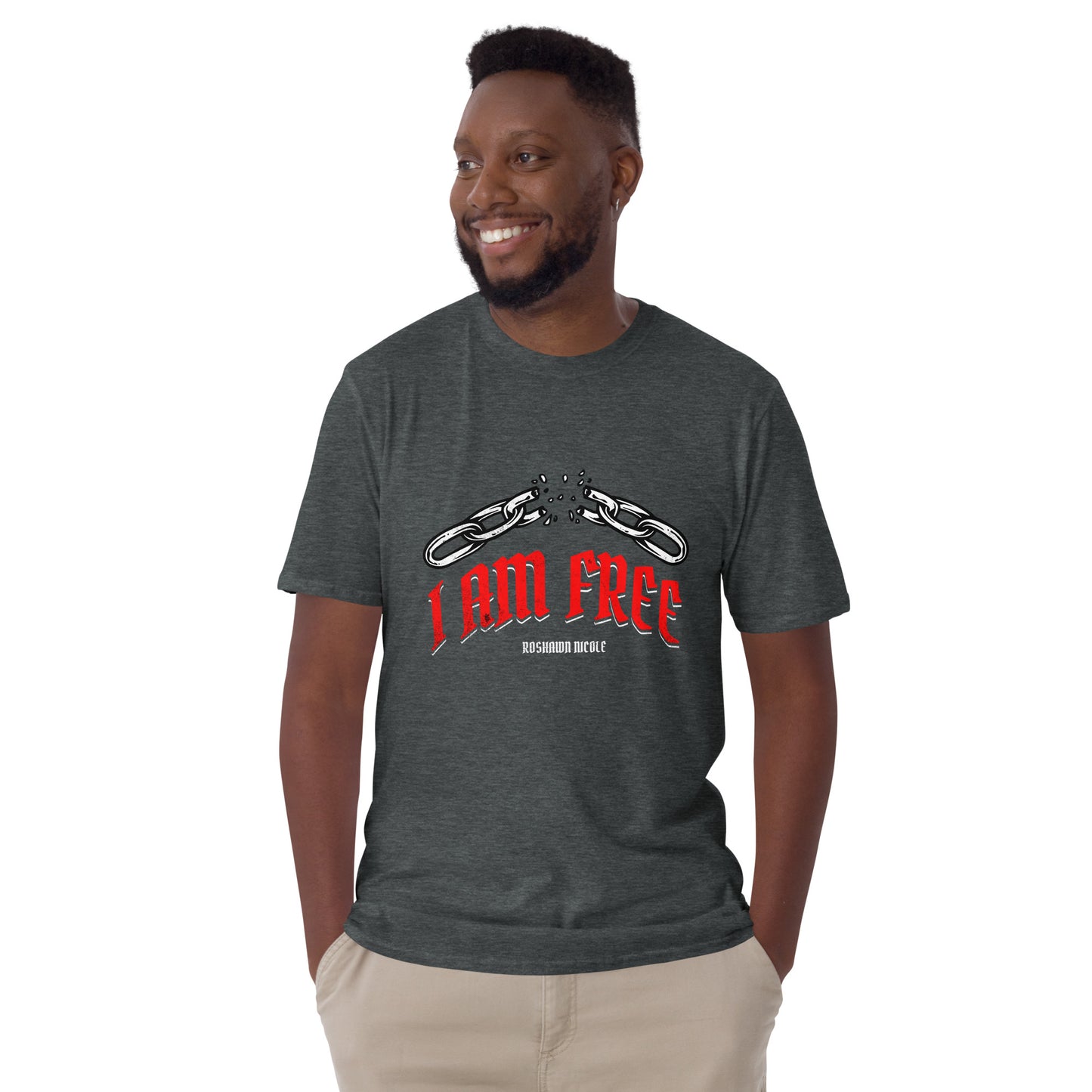 Short-Sleeve Unisex T-Shirt (I AM FREE Red)