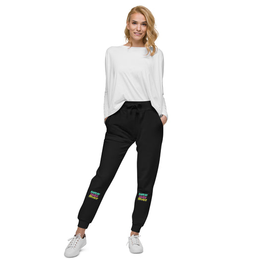 Warrior, Fighter, Stronger Unisex fleece sweatpants