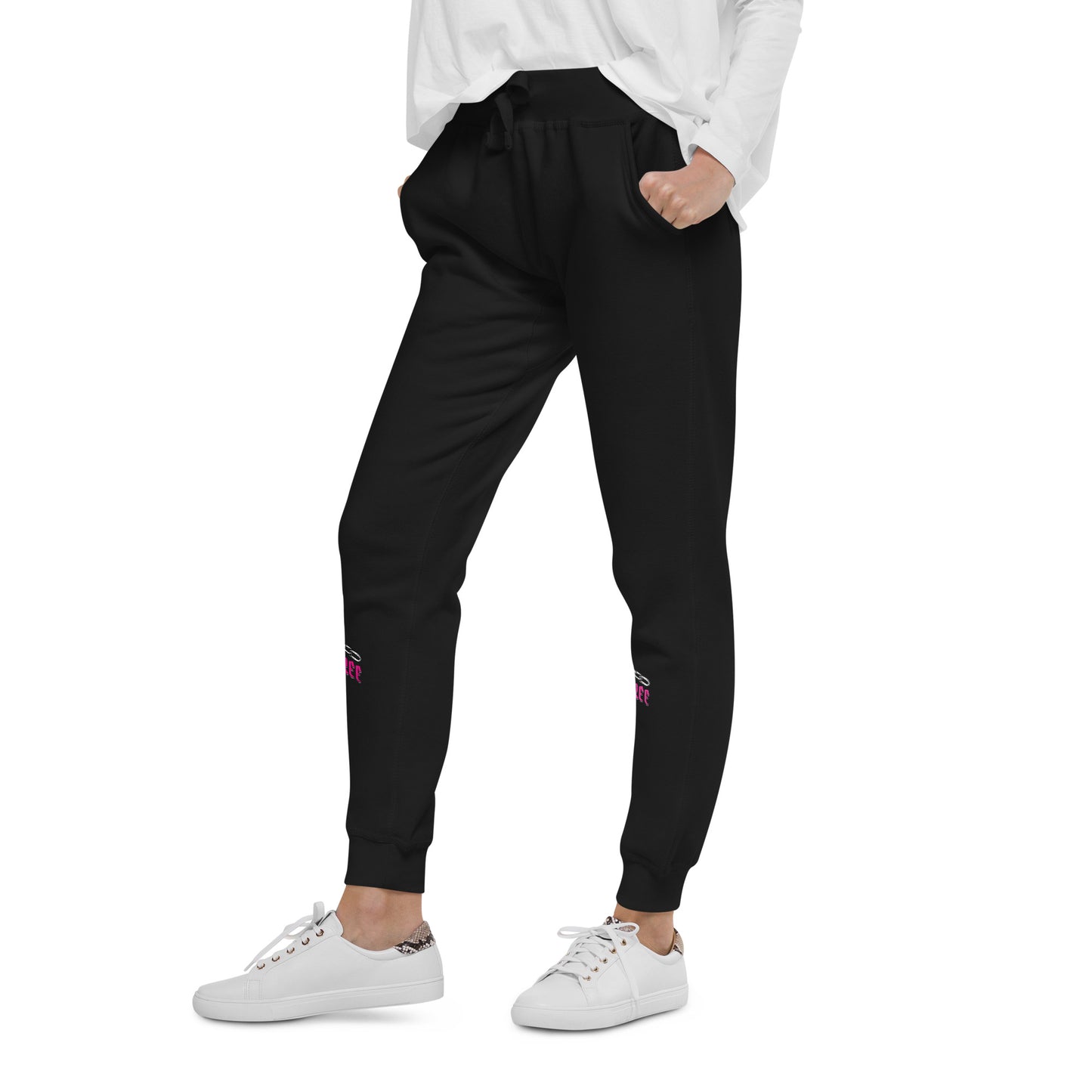 I AM FREE (Pink) Unisex fleece sweatpants