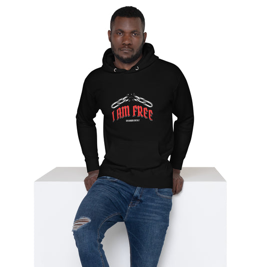 I AM FREE (Red) Unisex Hoodie