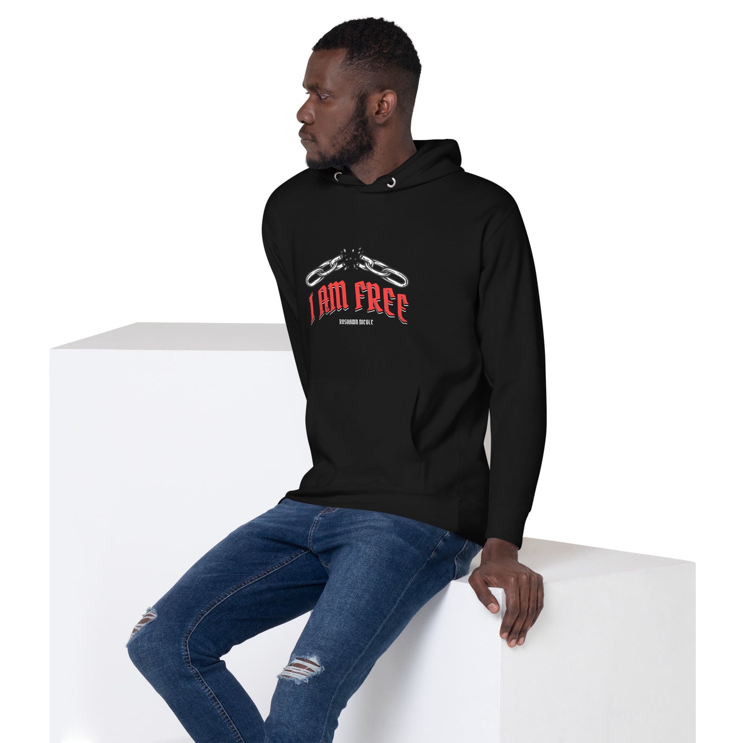 I AM FREE (Red) Unisex Hoodie