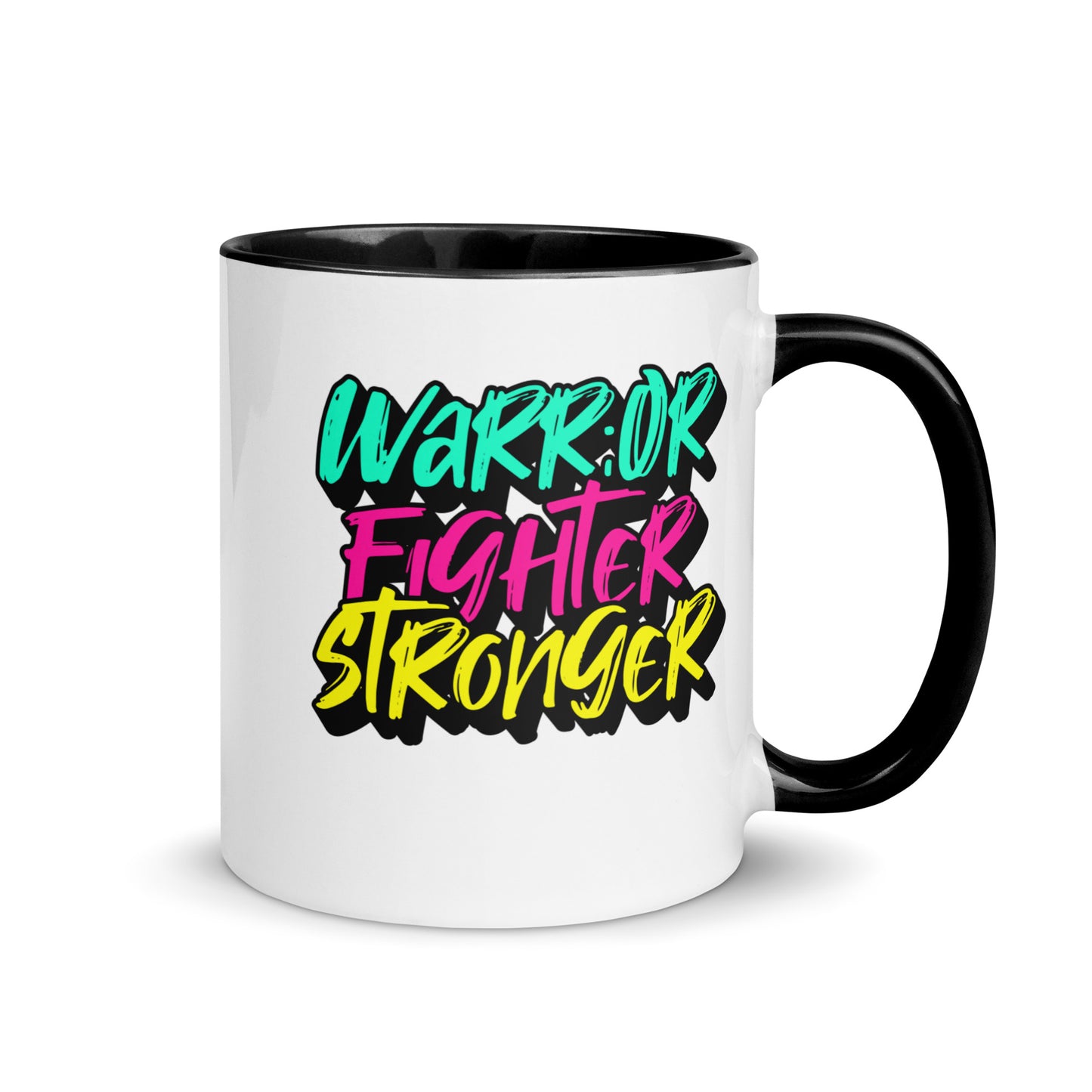 Warrior, Fighter, Stronger Mug with Color Inside