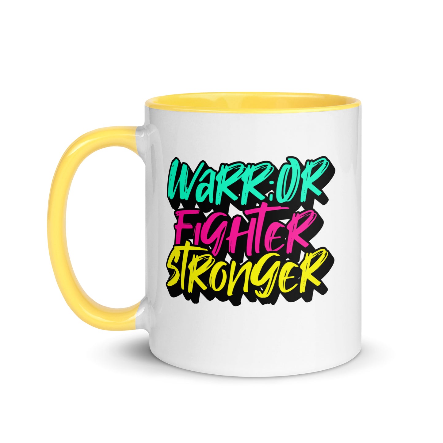 Warrior, Fighter, Stronger Mug with Color Inside